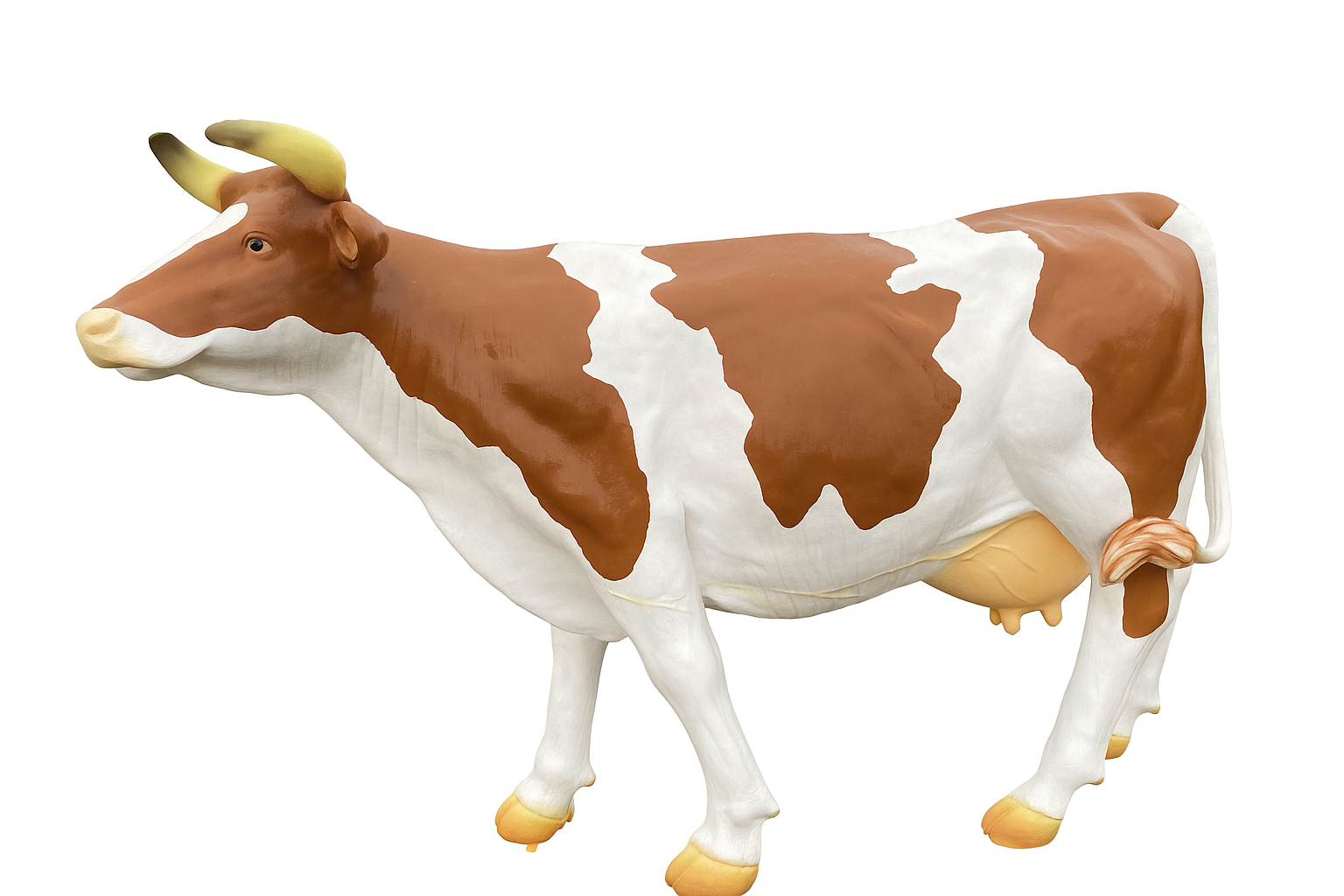 Tehén nagy barna fehér