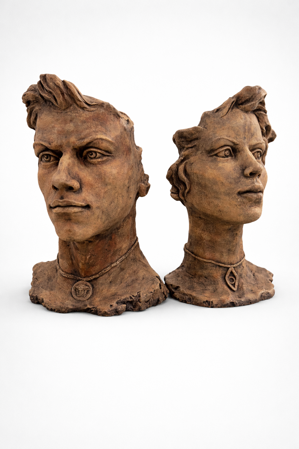 Női és Férfi Versace szobor arc